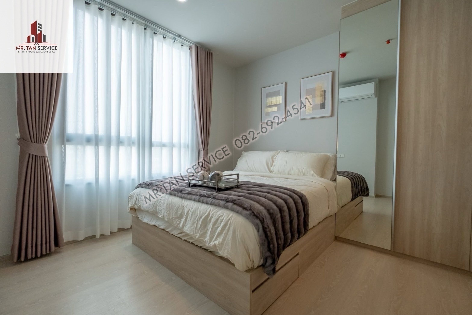 ให้เช่า / For Rent:  ((66.5 ตรม)) 2 ห้องนอน 2 ห้องน้ำ + 1 ห้องทำงาน (ปรับเป็นห้องนอนที่ 3 ได้) Noble Nue Mega Plus Bangna 