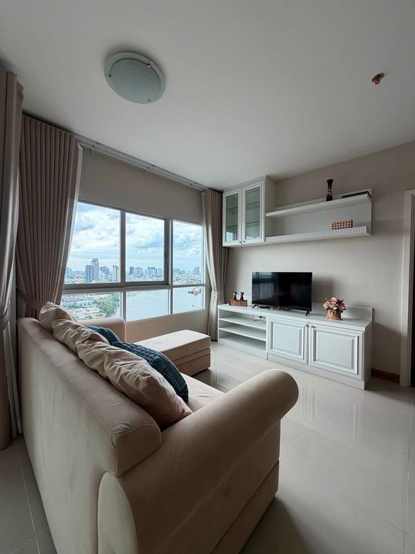For rent IVY River Condo, Chao Phraya River view, 1 bedroom, 43.5 sq m.