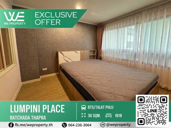 New!! Good price room, fully furnished, high floor⭐️Lumpini Place Ratchada - Thapra (Lumpini Place Ratchada - Thapra)