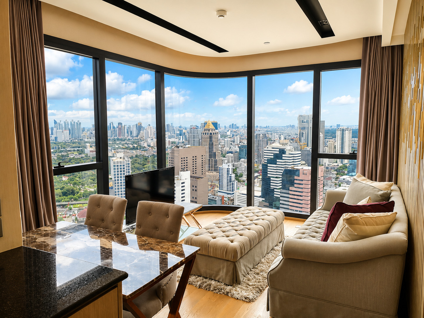2 bedrooms, 46th floor, spectacular city view, only 60,000/month. 2 bedrooms, 46th floor, spectacular city view, only 60,000/month.
