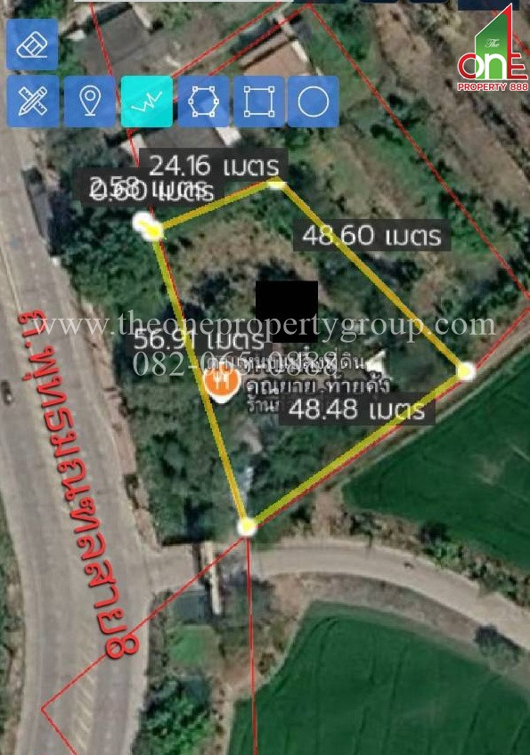 ที่ดิน 1-1-5 ไร่ ถ. พุทธมณฑลสาย8 ถ.บรมราชชนนี ต.ไทยยาวาส อ.นครชัยศรี จ.นครปฐม