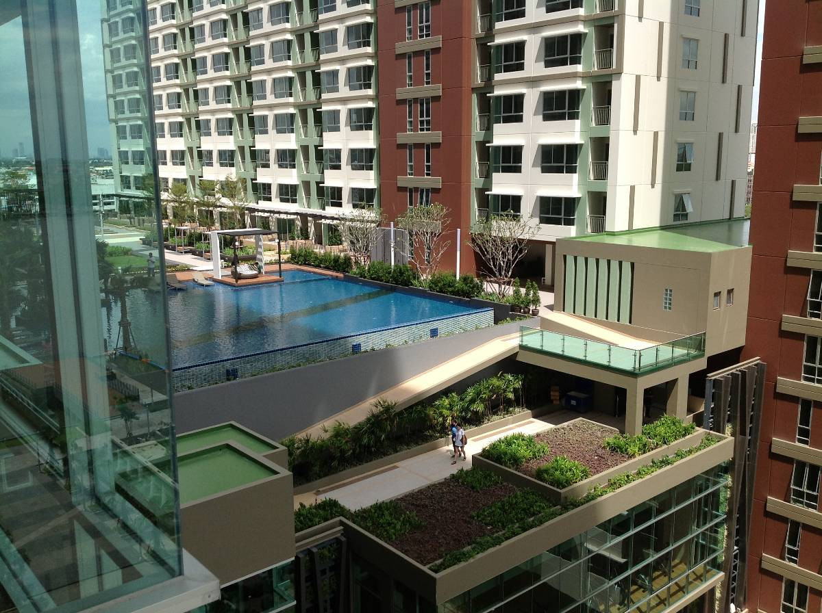 Lumpini Park Riverside Rama 3 ชั้น 10 วิวส่วนกลาง Lumpini Park Riverside Rama 3 ชั้น 10 วิวส่วนกลาง