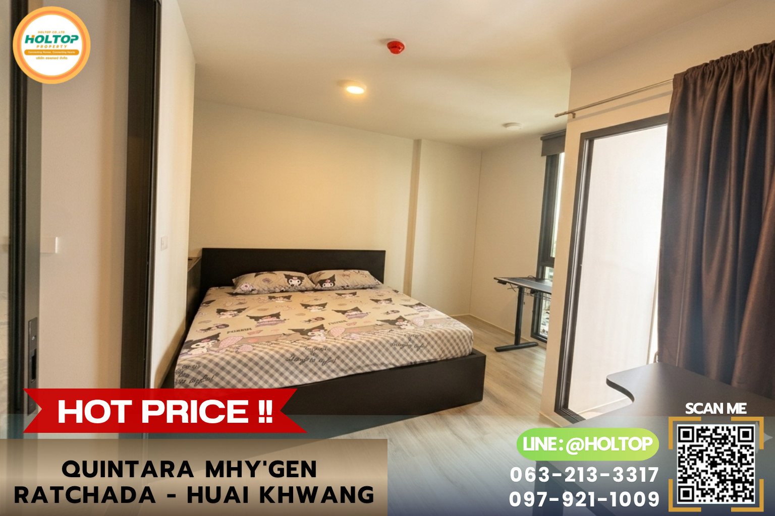 #E1196💕300769For Rent Condo QUINTARA MHy'GEN RATCHADA - HUAI KHWANG