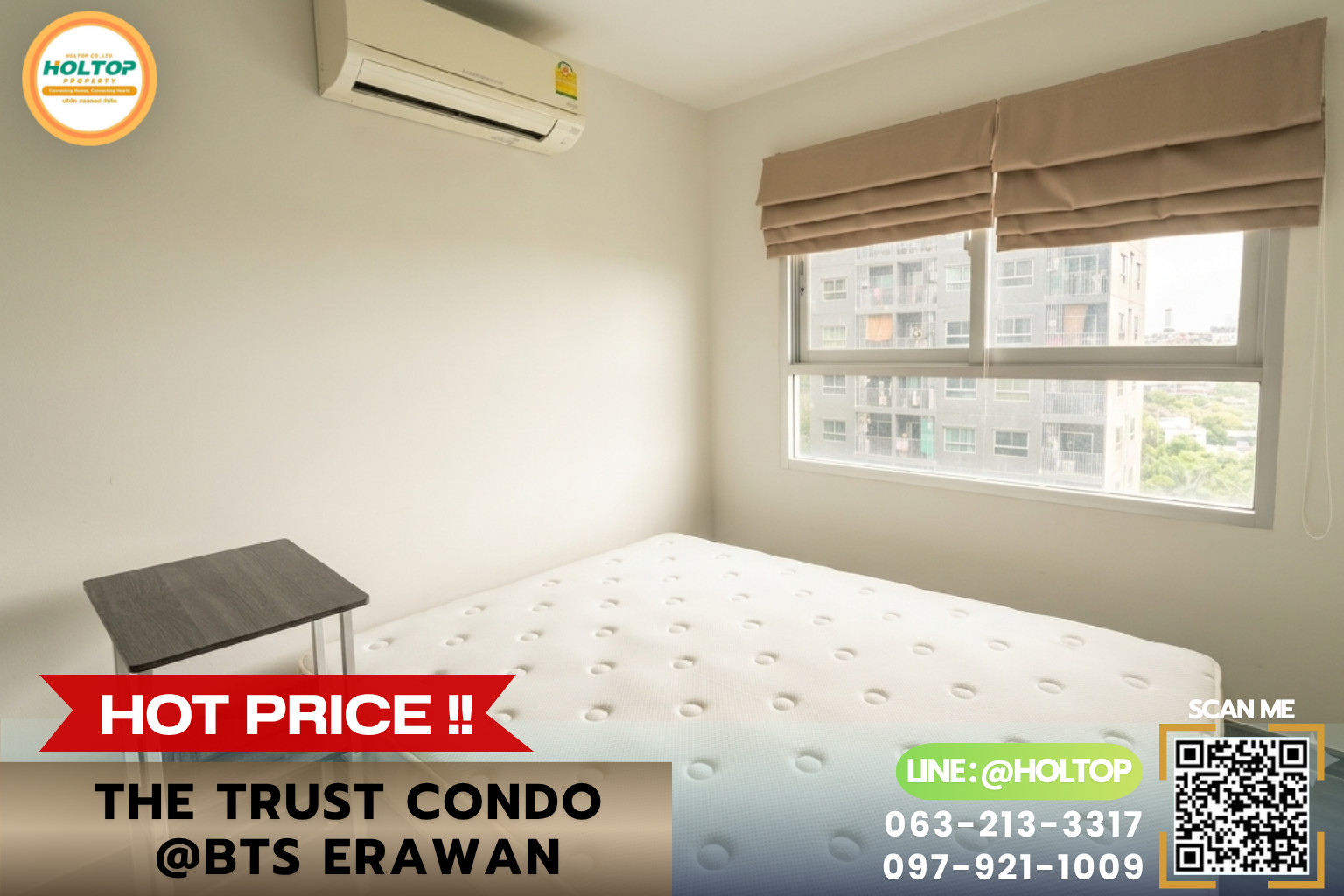 #E1188💕300769For Rent Condo The Trust Condo @ BTS Erawan