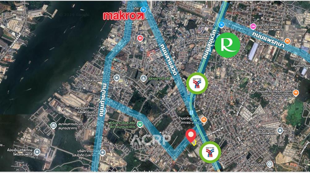 ที่ดินพร้อมโรงงาน ขนาด 8-3-65 ไร่ ทำเลทองบางปู ใกล้สุขุมวิท เพียง 200 เมตร – รูปที่ 2