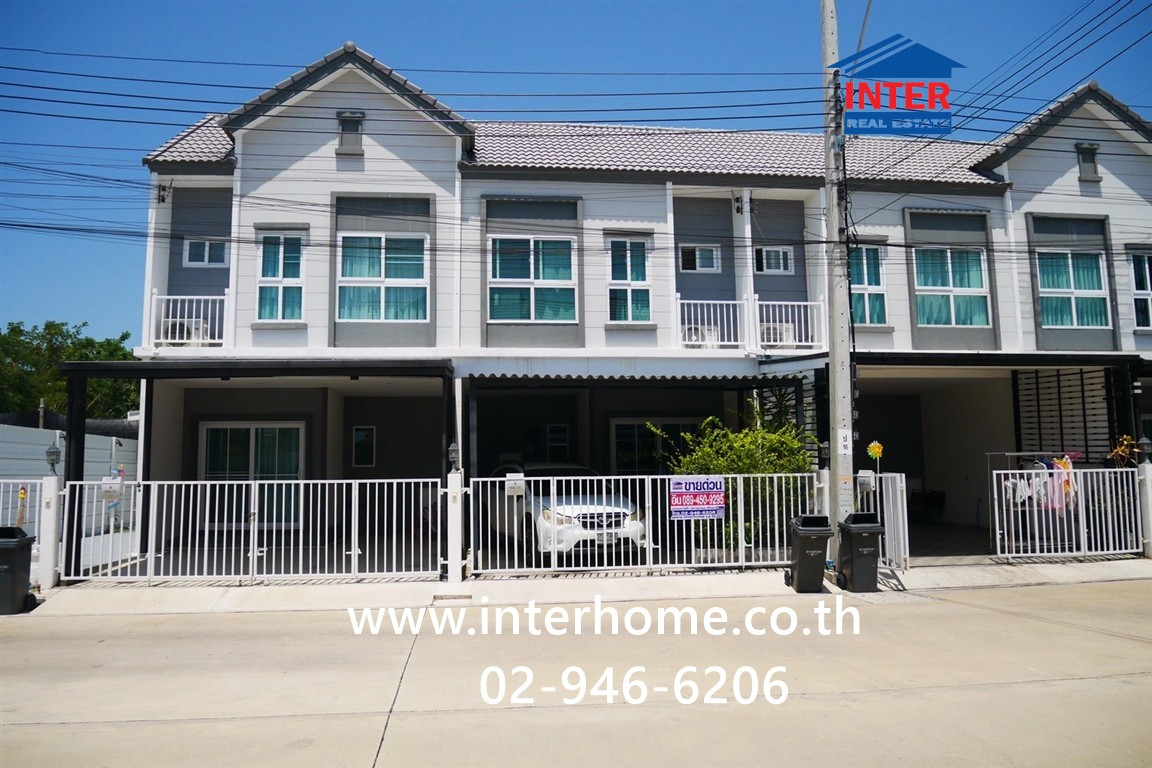 Townhouse, 2 floors, 18.9 sq m, Siwarom Village Village. Sukhumvit-Bang Pu 58 Near Bang Pu Municipality Soi Thetsaban Bang Pu 58 Old Sukhumvit Road Srinakarin Road Mueang Samut Prakan, Samut Prakan