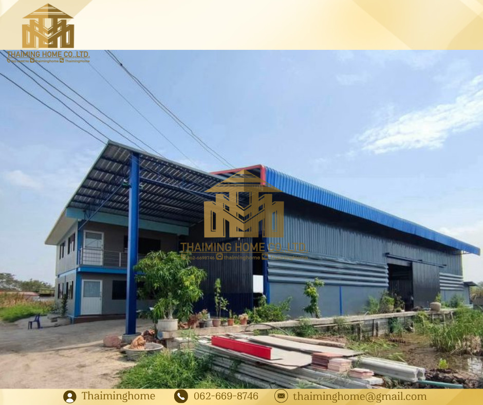 โกดังให้เช่าพร้อมออฟฟิศ ขนาด 620 ตรม. ไทรน้อย นนทบุรี (TW4-25626) – รูปที่ 2