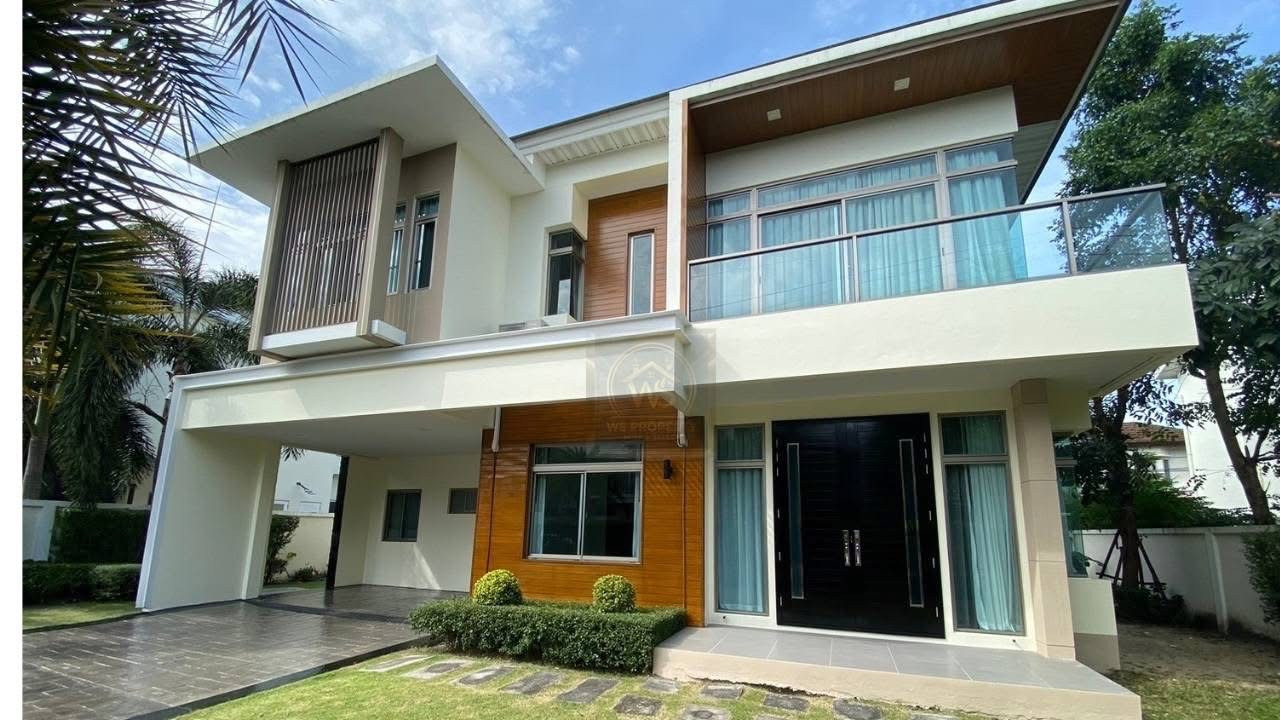 Large detached house for rent, 122.4 sq m, Lat Krabang-Suvarnabhumi location (4 bedrooms, 4 bathrooms), very private. Convenient transportation near the Airport Link, only 10 minutes to the airport. Large detached house for rent, 122.4 sq m, Lat Krabang-Suvarnabhumi location (4 bedrooms, 4 bathrooms), very private. Convenient transportation near the Airport Link, only 10 minutes to the airport.