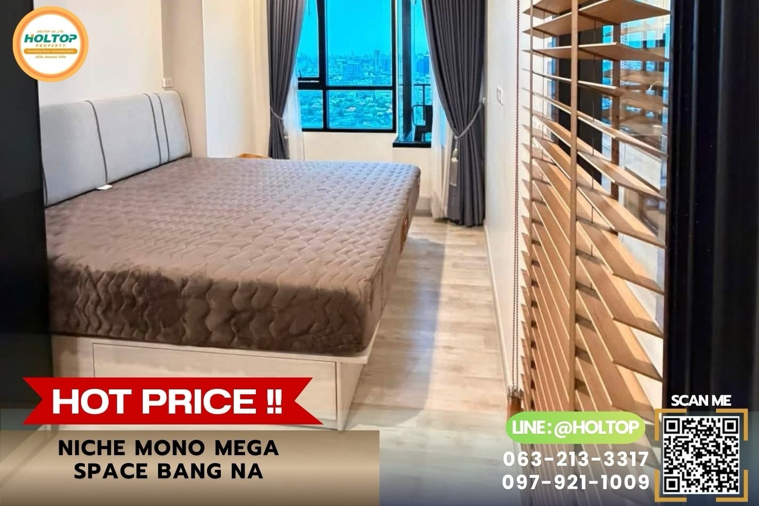 #Z6072💥270769 🔥Condo for rent Niche MONO Mega Space Bang Na