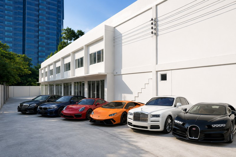 BTS Surasak Silom BTS Saint Louis 850m. The Bangkok Sathorn 120m. 2-story commercial building almost half Rai (160 sq.wa) 6units 4beds 4baths parking for 8cars. Showrooms. 119,999 THB.