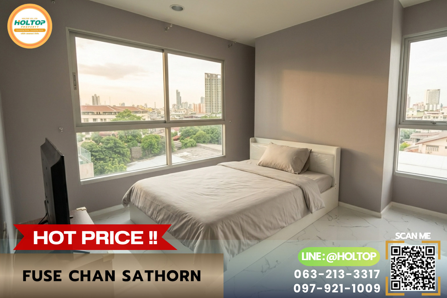 #E1180💕300769 For Rent Condo Fuse Chan Sathorn #E1180💕300769 For Rent Condo Fuse Chan Sathorn
