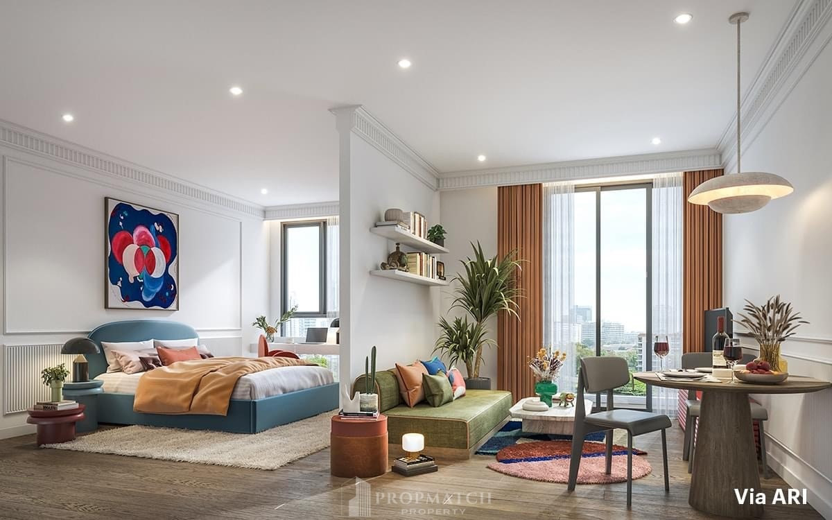 🔥🔥ขายด่วนที่สุด🔥🔥คอนโดใหม่ ทำเลดี BTS อารีย์ Via ARI (1 bed 45.25 sqm) เพียง 8.15 MB เท่านั้น‼️ Tel.093-9796392 K.เฌอ – รูปที่ 2