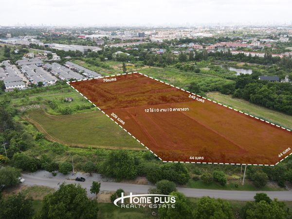 Land for Sale – 12 Rai Prime Location, Wat Phai Lueang Soi (Kantana), Rattanathibet Road, Bang Bua Thong, Nonthaburi
