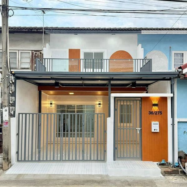 2-story townhouse for sale, Chantimathani Village, Soi 3, area 22.5 square wah, 4 bedrooms, Bang Rak Phatthana Subdistrict. Bang Bua Thong District Nonthaburi Province