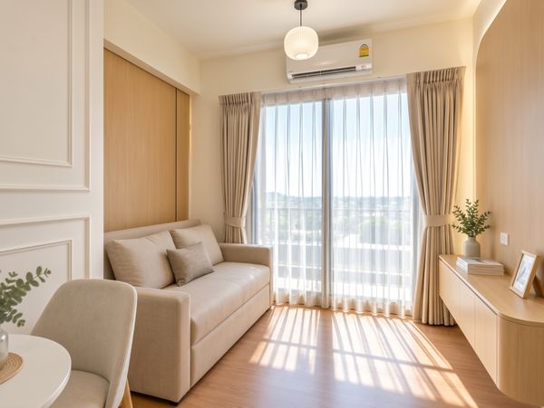 Beautiful room, good value, fully furnished, good location ⭐ A Space Sukhumvit 77 (A Space Sukhumvit 77)
