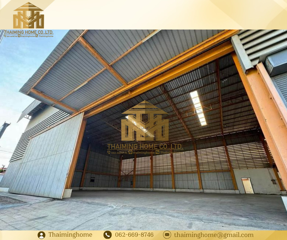 ขาย/ให้เช่า โรงงาน/โกดัง เนื้อที่ 286.4ตรว บางน้ำจืด สมุทรสาคร พื้นที่สีชมพู รถเทรลเลอร์เข้าได้(TW8-25726)