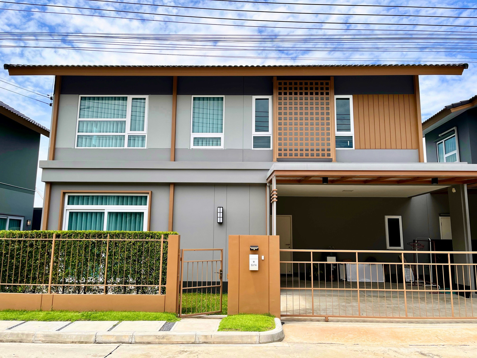🏡 Twin house for sale, Anasiri Wongwaen-Lam Luk Ka (Type AKI)✨ Japanese style house, ready to move in, condition like new. 🏡 Twin house for sale, Anasiri Wongwaen-Lam Luk Ka (Type AKI)✨ Japanese style house, ready to move in, condition like new.