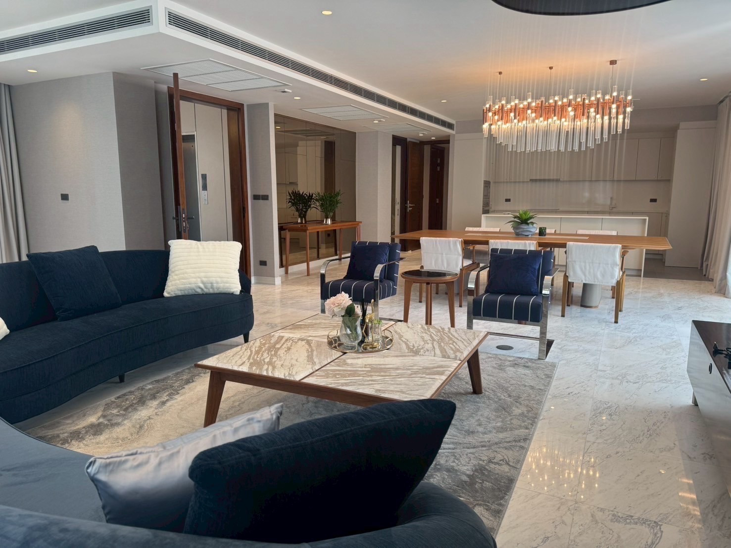 🔥🔥Hot 🏡 Luxury Penthouse for Rent | La Citta Delre Thonglor 18Private Lift | Exclusive Low-Density Residence
