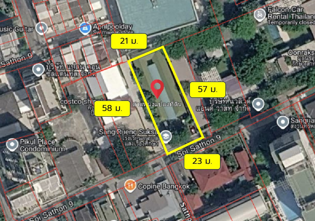ขาย ที่ดิน ซอยสาทร 9 ขนาด 293 ตรว ใกล้ BTS เซนต์หลุยส์ แค่ 350 ม. KK – รูปที่ 3