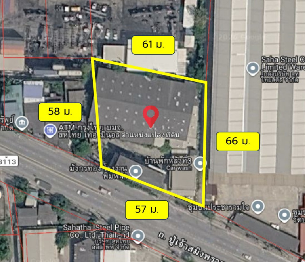 ขาย ที่ดิน แถมสิ่งปลูกสร้าง รินถนนปู่เจ้าสมิงพราย 839 ตรว เหมาะทำการค้า – รูปที่ 2