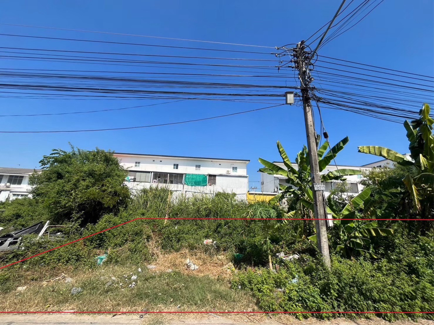 Urgent sale, vacant land, potential location, Soi Sawai Pracharat 33 (Soi Ruamsuk 8), Bueng Lat Sawai Subdistrict, Lam Luk Ka District, Pathum Thani Province, area 200 square wah, beautiful plot, width 31 meters, depth 25 meters, road in front of the land – รูปที่ 4