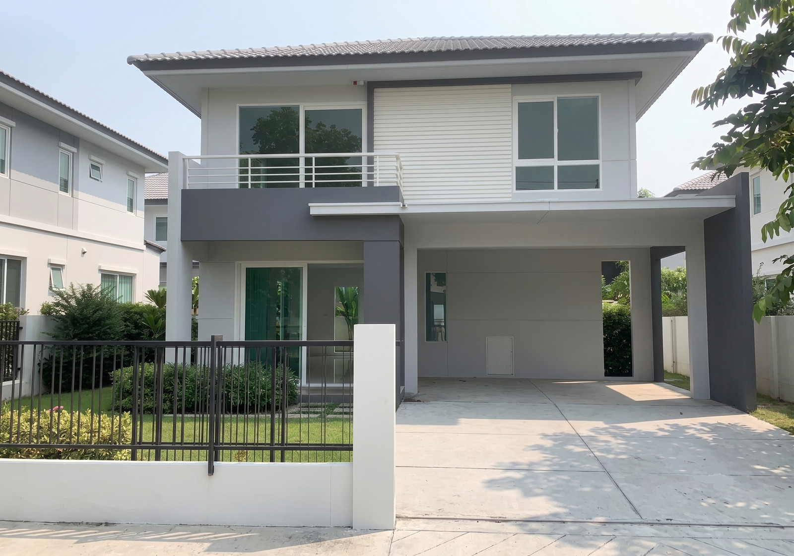 📢 For rent, 2-story detached house, Prueklada Pracha Uthit 90 project, size 55 sq m, 3 bedrooms, 3 bathrooms, 25000 baht.