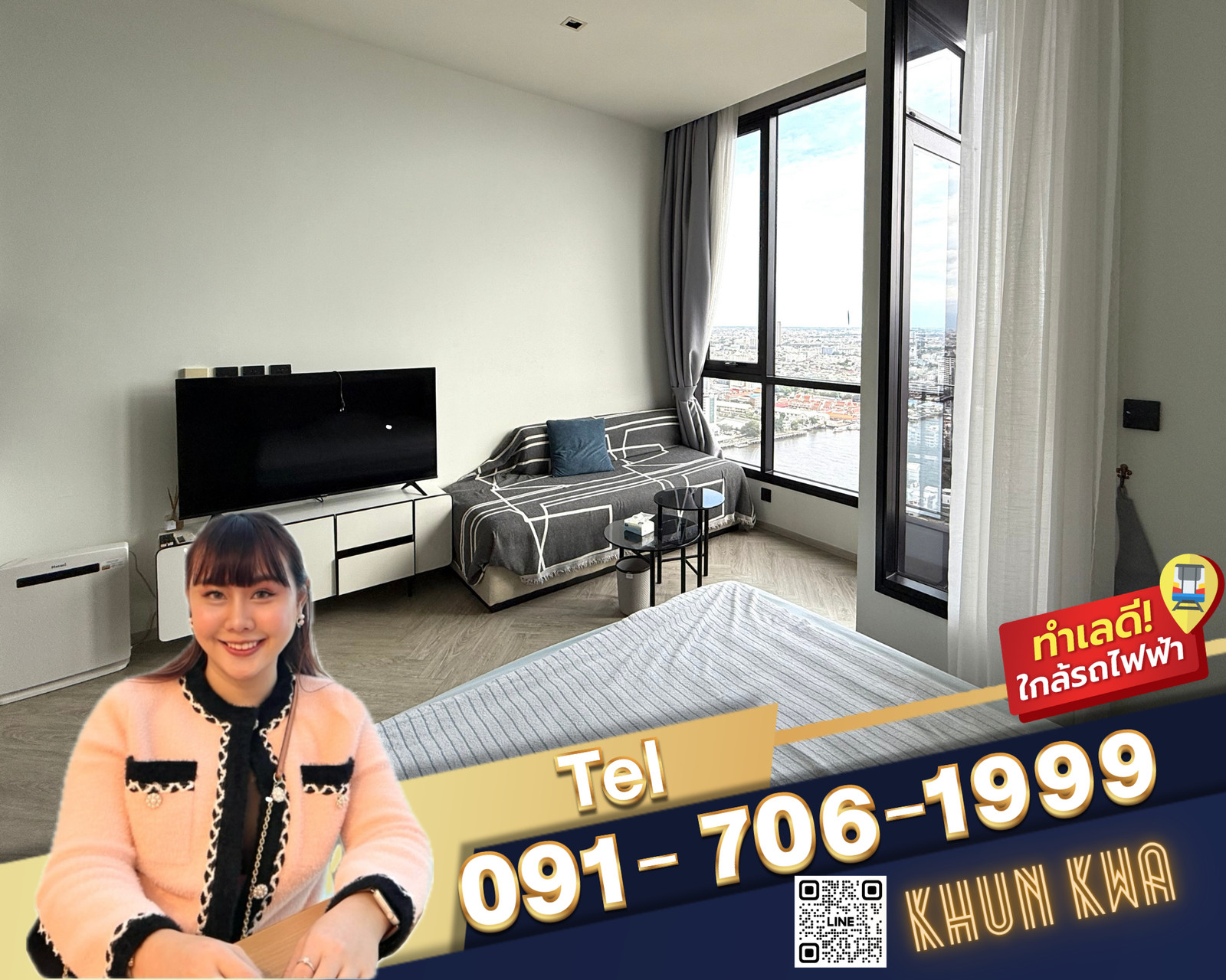 🏙Chapter Charoennakon Riverside Luxury condo near Chaopaya River📸Video room📸🛍️Near Iconsiam 🚝 BTS Krungthonburi ☎️Tel/line. :091-706-1999Khun kwa 🏙Chapter Charoennakon Riverside Luxury condo near Chaopaya River📸Video room📸🛍️Near Iconsiam 🚝 BTS Krungthonburi ☎️Tel/line. :091-706-1999Khun kwa