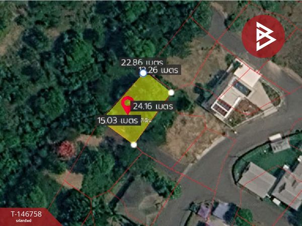 Land for sale, area 96 square meters, Ban Nen Nam Project, Bang Lamung, Chonburi.