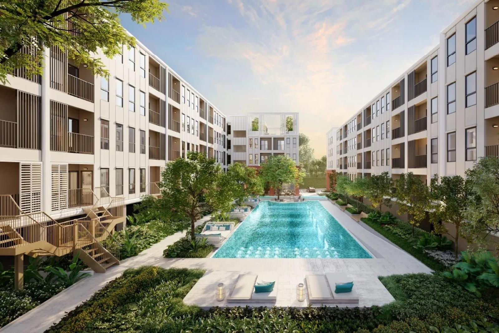 2 Bed 2 Bath 55.5 ตร.ม. ห้องน้ำในตัวห้องนอนใหญ่ | Aspire Itsaraphap Station | 6.04 ล้านบาท – รูปที่ 3