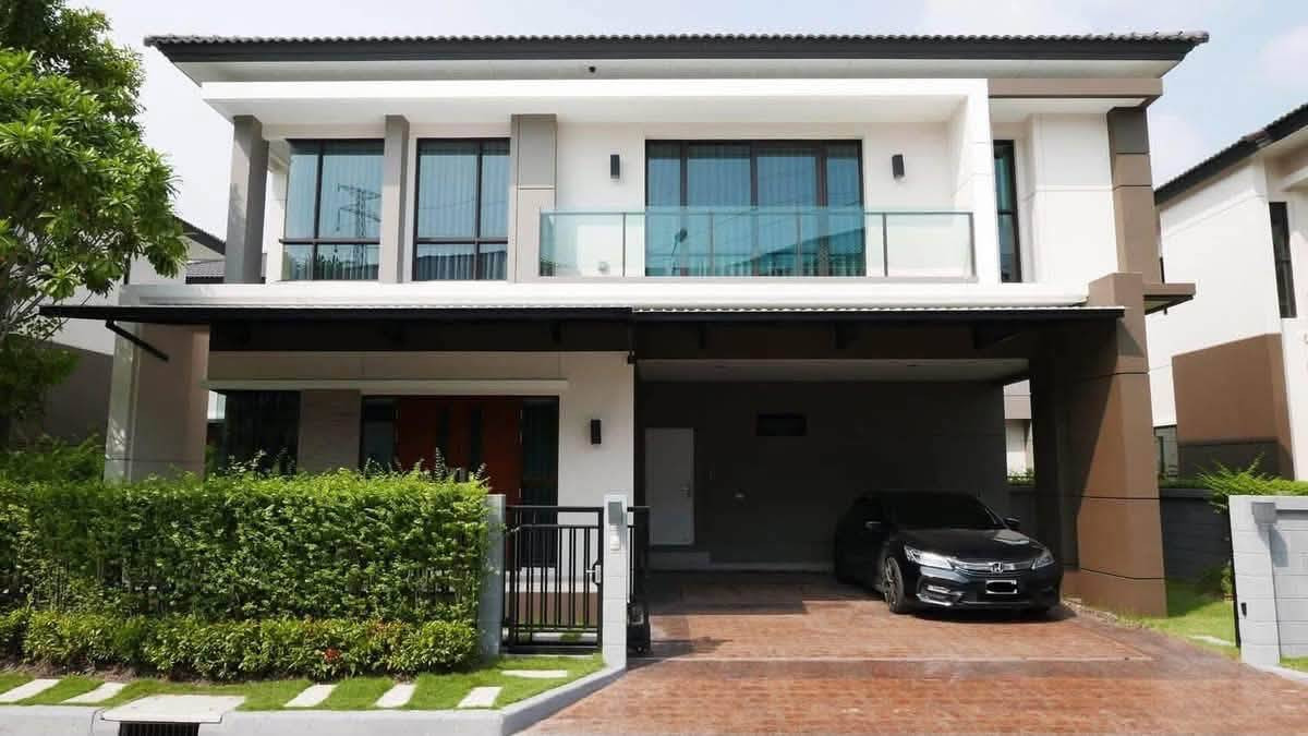 Single house for rent, The city Bangna km.7 (62 sq m.), 4 bedrooms, 4 bathrooms, near Mega Bangna.