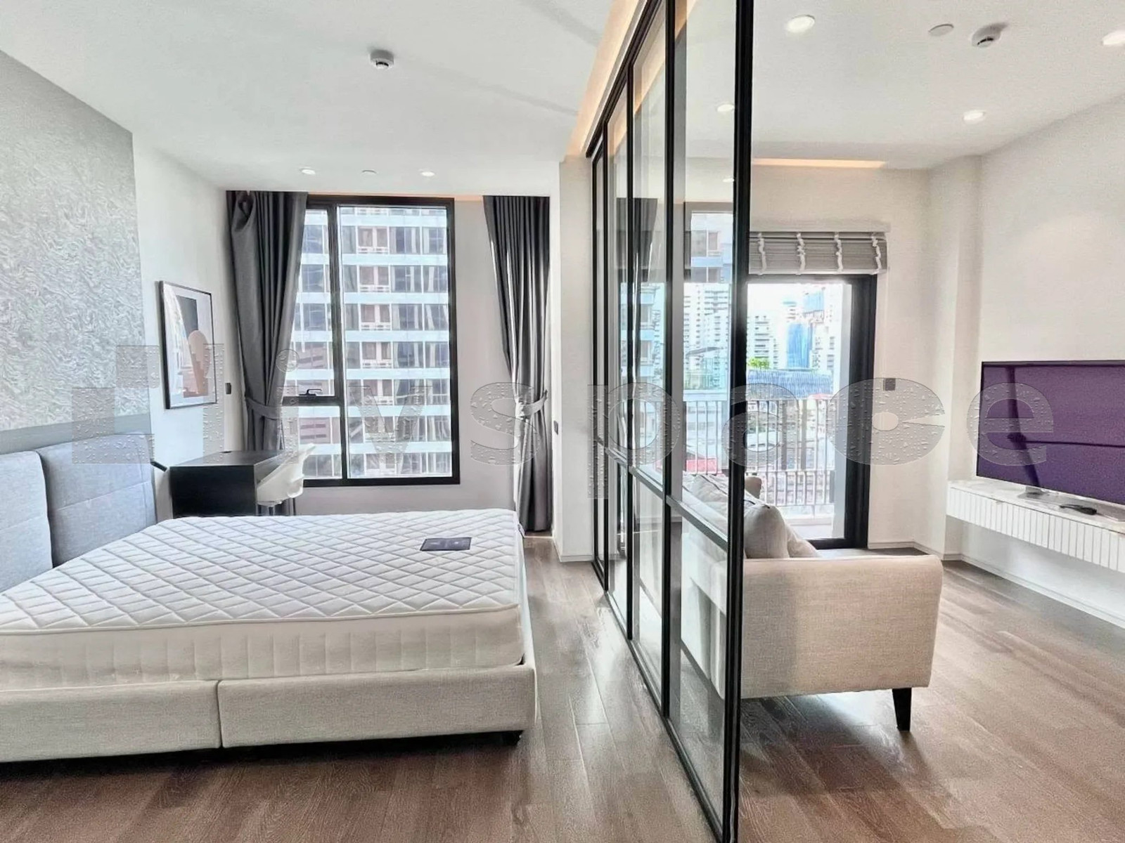 ▚ L04C02ツ ให้เช่า: MUNIQ Sukhumvit 23 Pet-Friendly 1 ห้องนอน 41ตร.ม.เดิน 5 นาทีถึง BTS อโศก / MRT สุขุมวิท✨ – รูปที่ 3