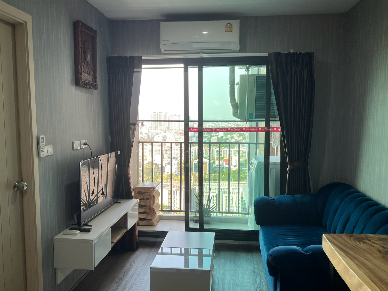 🏙️ For rent Rich Park @ Triple Station | High floor, beautiful view, next to MRT Phatthanakan 0 meters, ready to move in.