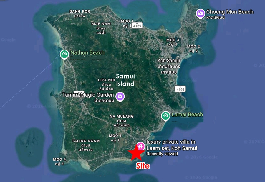 Beachfront Land 6 Rai Koh Samui near Lamai Beach – รูปที่ 2