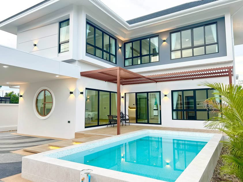 🏠💝Newly built pool villa, 100 sq.wa., 3 bedrooms, 4 bathrooms, located in Hang Dong District, Chiang Mai. – รูปที่ 2