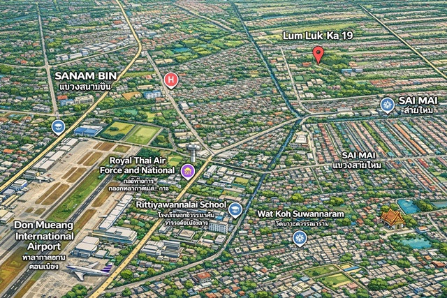 Thupatemi Golf Course 3km.Lotus LamLukKa Khlong2 349m filled Land for rent 300 sq.w. 1,200 sq.m. – รูปที่ 4