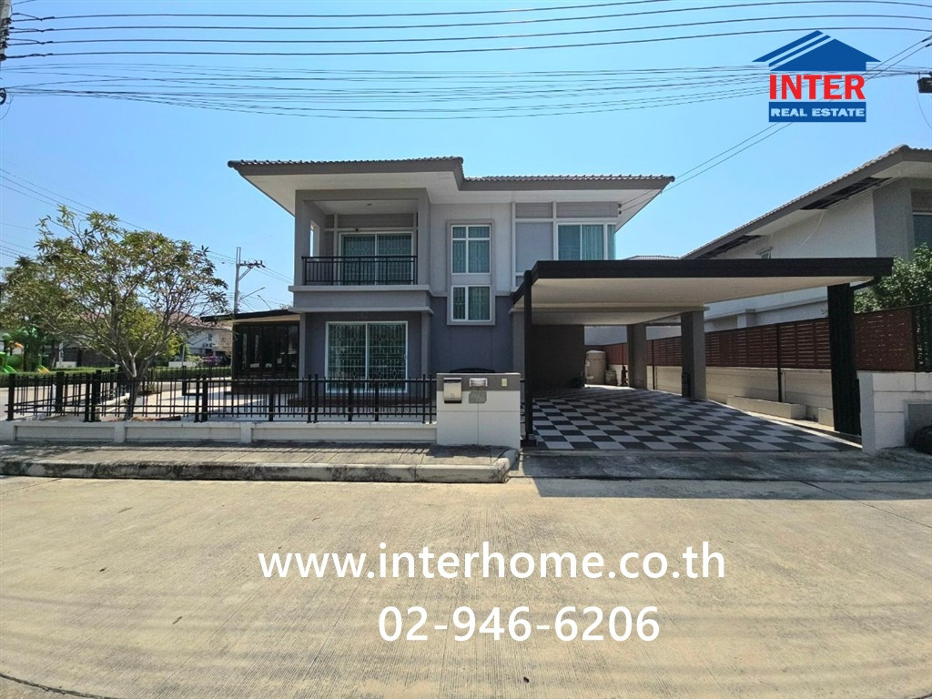 2-story detached house, 68.5 sq m, The Plant Village. Kanchana-Bang Yai Soi Wat Lat Pla Duk Kanchanaphisek Road Rural Highway No. 1002 (Wat Lat Pla Duk Road), Sai Noi, Nonthaburi