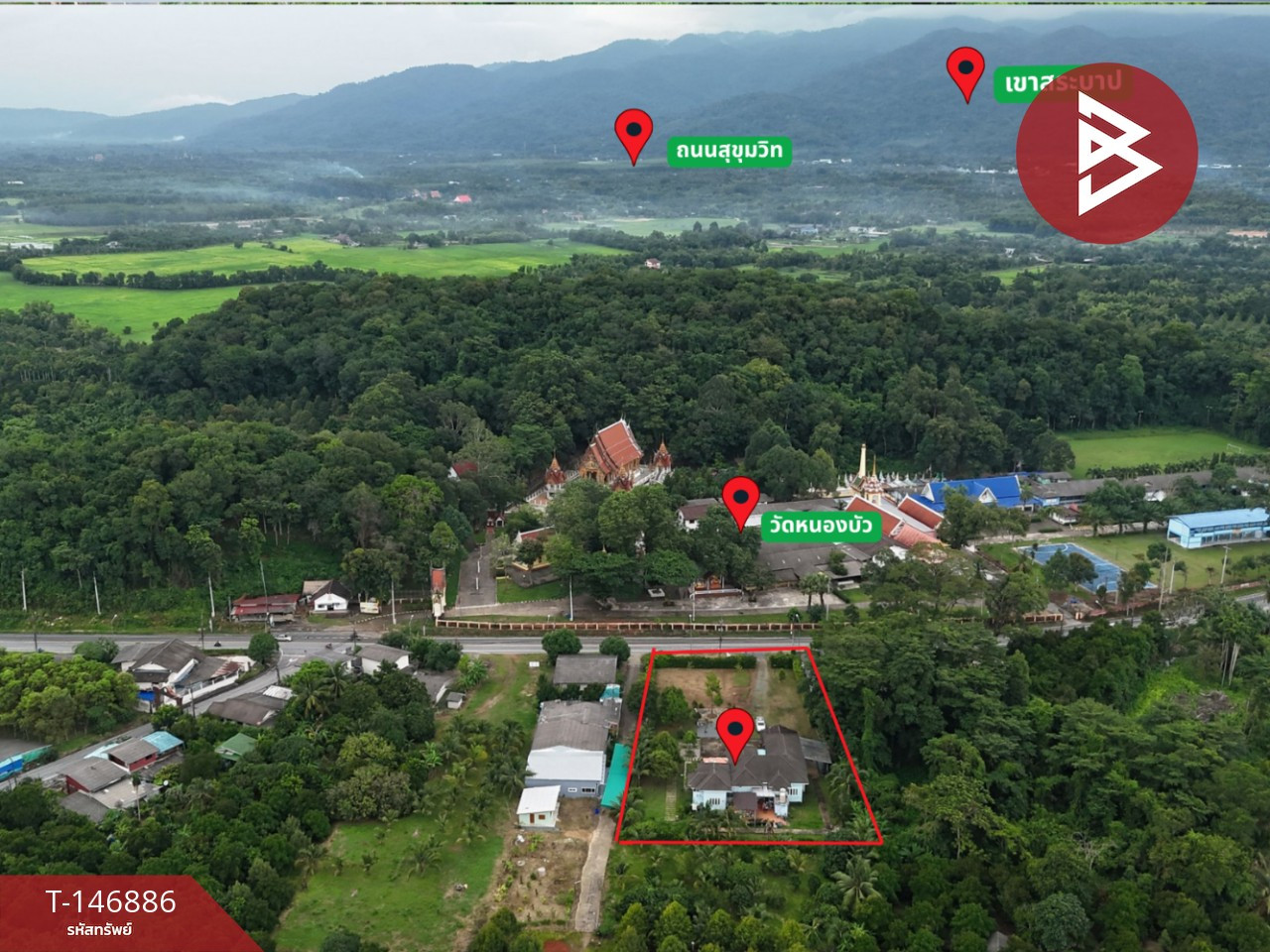 ขายบ้านเดี่ยว เนื้อที่ 1 ไร่ 3 งาน 93 ตร.วา หน่องบัว จันทบุรี – รูปที่ 3