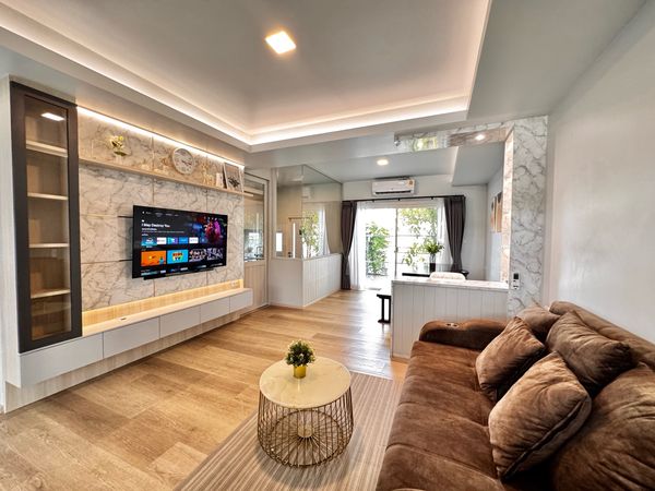 💥ForRent💥3Bed Duplex • Indy Bangna-Ramkhamhang 2 🏡 Near Mega Bangna, Dulwich 🚩 Corner House 🌟Private Garden 🌳Ready to move in ‼️