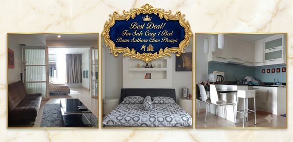✨Spectacular River View! For Sale Lavish 1 Bed Baan Sathorn Chaopraya✨