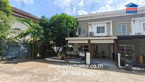 Townhouse, 2 floors, 29.5 sq m, Pruksa Village 60/1 Rangsit-Bang Phun. Soi Rangsit-Pathum Thani 43 Rangsit-Pathum Thani Road Mueang Pathum Thani, Pathum Thani