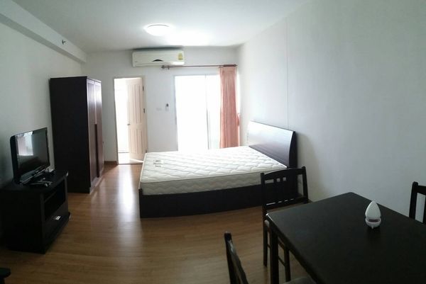 P-55712 For Rent: Supalai Park Kaset | Studio Room 1 Bathroom | Swimming Pool View | Fully Furnished | Ready to Move In 📞 Line ID: @easythaihome | 085-592-2897