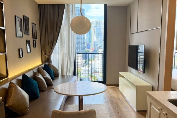 🔥 For Rent !!🔥 Noble BE 33, 1 bedroom, 1 bathroom, city view, high floor 13++, Modern style !! Code C20231100582 furnished, ready to move in📣📣