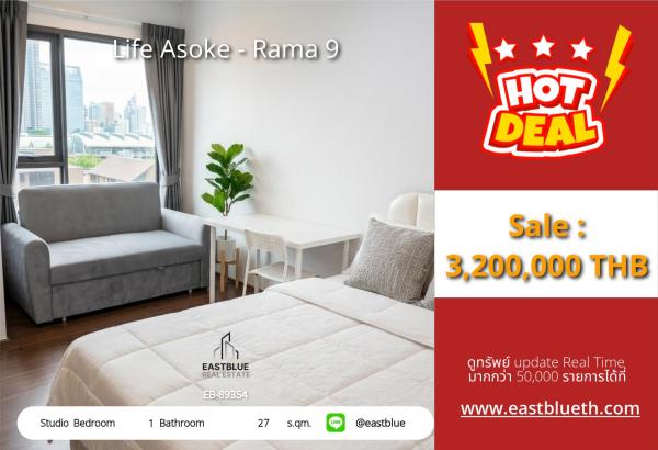 05/10/2026, 💎 Coveted Condo Gem: Studio Living at Life Asoke - Rama 9 for 3.2M THB 🏢 0642748883