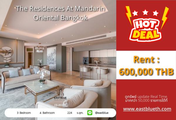 05/10/2026, Luxurious 3-Bed Condo 🏢 in Iconic Mandarin Oriental Bangkok 🛎️ 0642748883