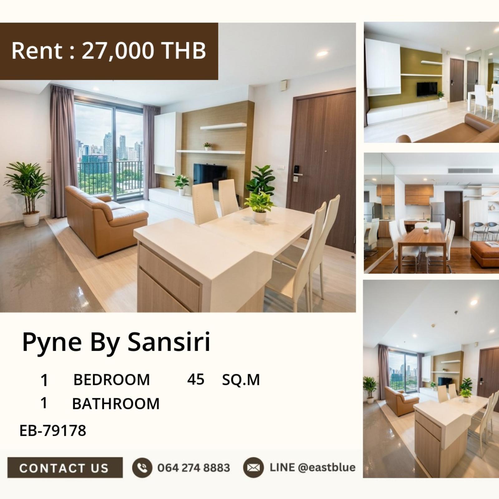 10/09/2026, ✨ Pyne By Sansiri ชิคใจกลางราชเทวี 1 ห้องนอน 27,000 บาท/เดือน ใกล้ BTS สยามสแควร์ 🏢 0642748883 10/09/2026, ✨ Pyne By Sansiri ชิคใจกลางราชเทวี 1 ห้องนอน 27,000 บาท/เดือน ใกล้ BTS สยามสแควร์ 🏢 0642748883