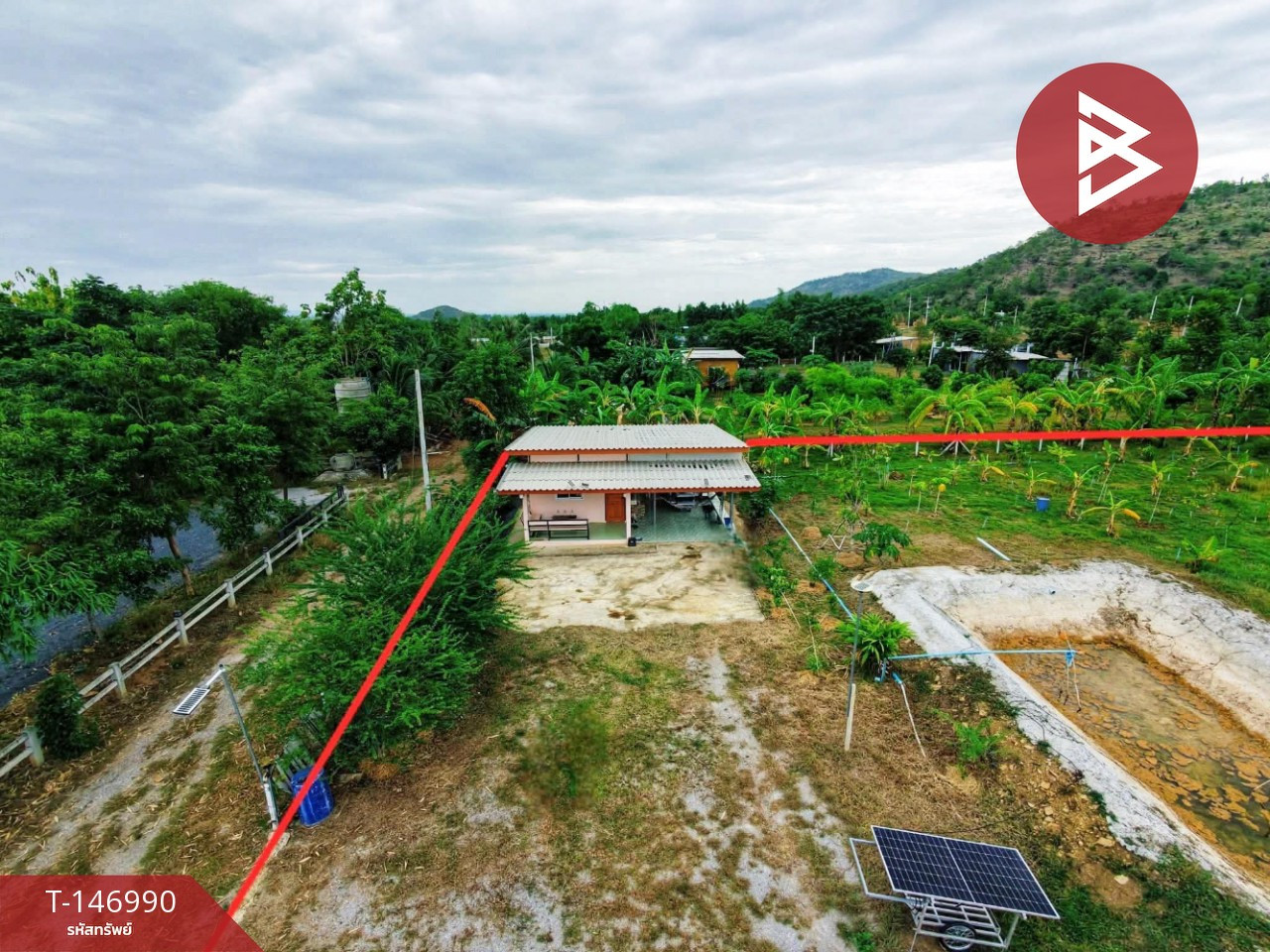 ขายบ้านสวนพร้อมที่ดิน เนื้อที่ 1 ไร่ 2 งาน 70 ตารางวา เลาขวัญ กาญจนบุรี – รูปที่ 4