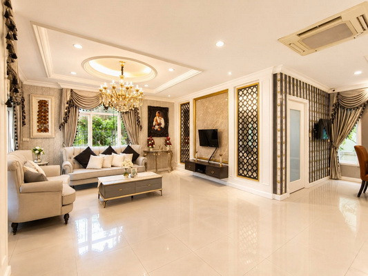 [ให้เช่า] หมู่บ้าน เดอะ แกรนด์ พระราม 2 / 5 ห้องนอน 4 ห้องน้ำ / 120 ตรว. 280 ตรม. **60,000** บ้านเดี่ยวหลังใหญ่ตกแต่งสวย เฟอร์นิเจอร์และเครื่องใช้ไฟฟ้าครบชุด เดินทางสะดวก หมู่บ้านติดถนนใหญ่ พร้อมเข้าอยู่ ใกล้เซนทรัลพลาซ่ามหาชัย – รูปที่ 3