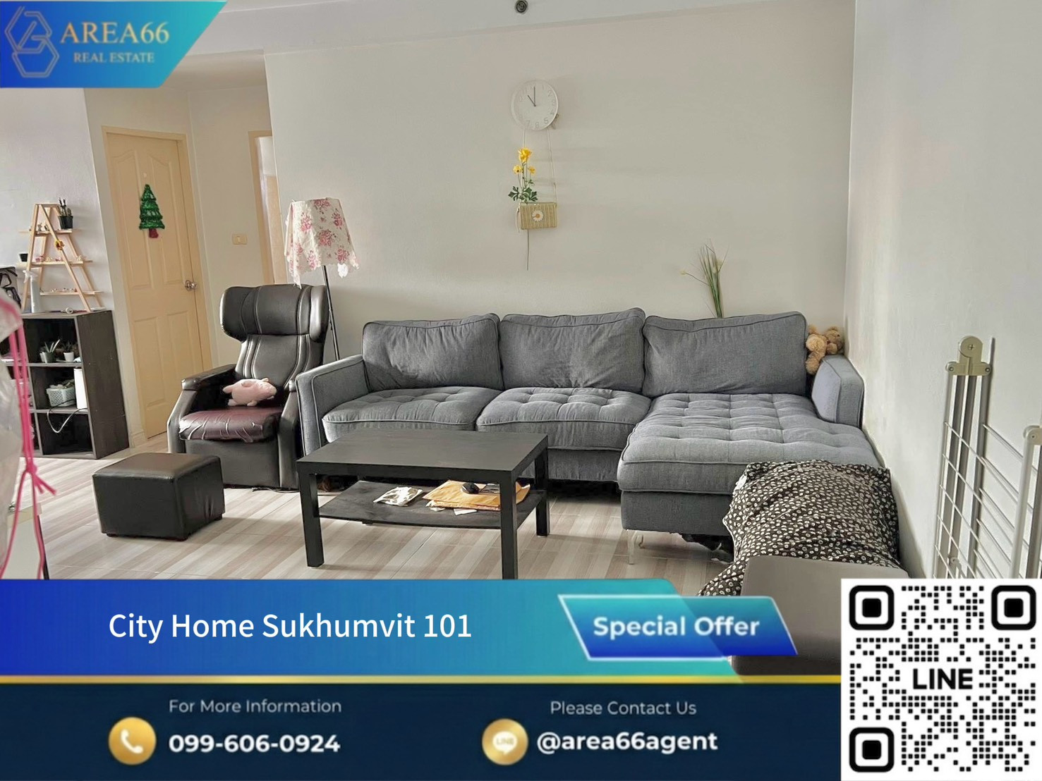 🔥 ขายด่วน❗️คอนโด City Home Sukhumvit 101 ทำเลศักยภาพ ใกล้ BTS อุดมสุข