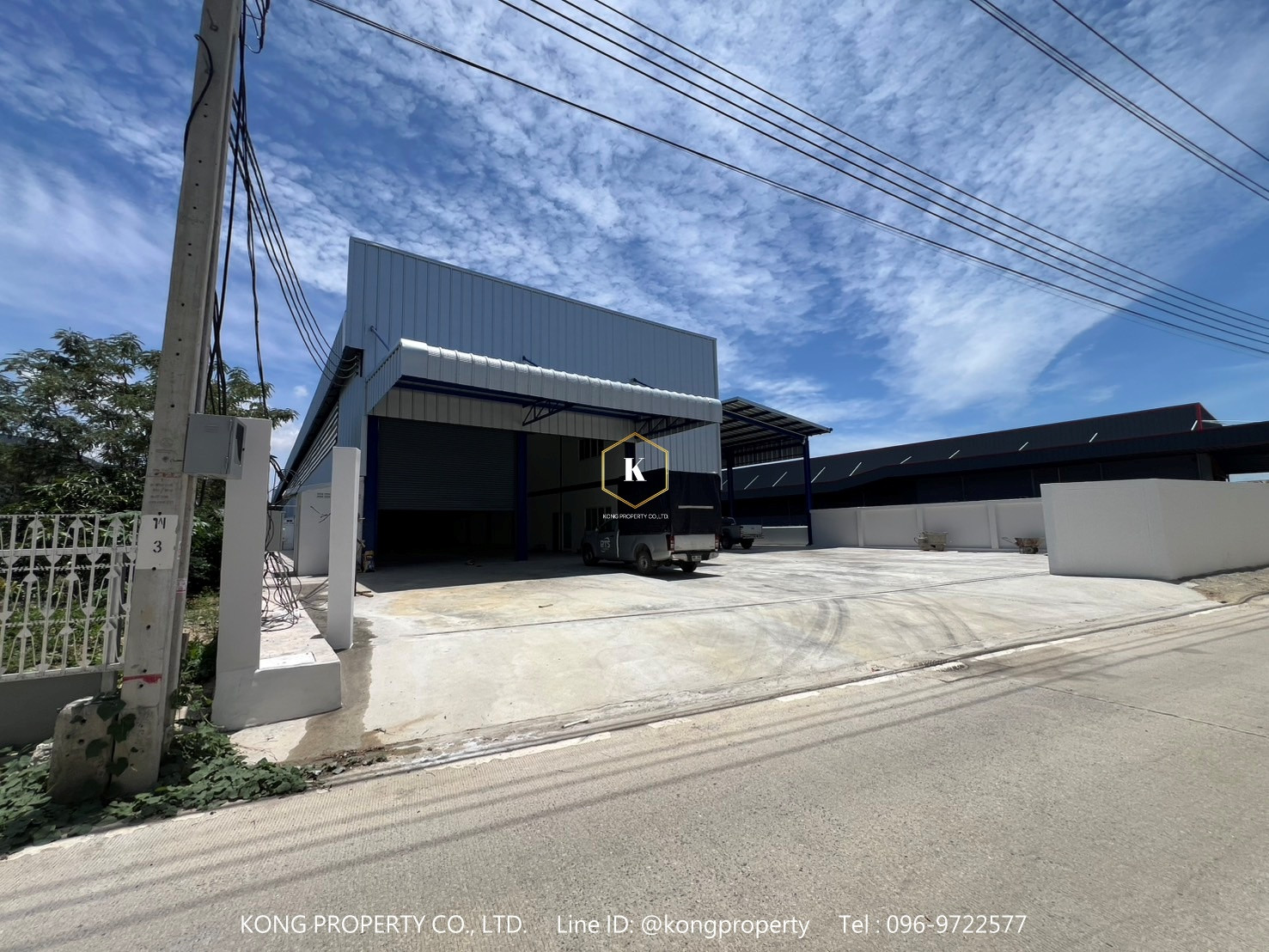 Warehouse for rent, Bang Phli - Tamru, Samut Prakan, size 2,200 sq m, with 2-story office + rooms, newly built. – รูปที่ 2