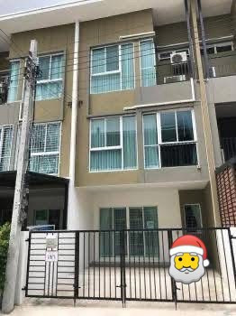 🏡✨ 3-story townhome for rent, Bless Town project, Ramintra 127, 3 bedrooms, 3 bathrooms, near the Pink Line, convenient travel, can enter and exit on many routes.